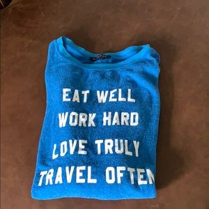 WILDFOX Mantra Print Pullover Jumper Sweatshirt